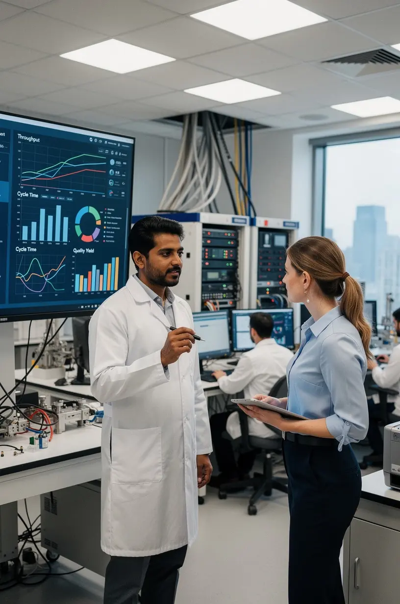 Graphic illustrating steps to streamline operations.