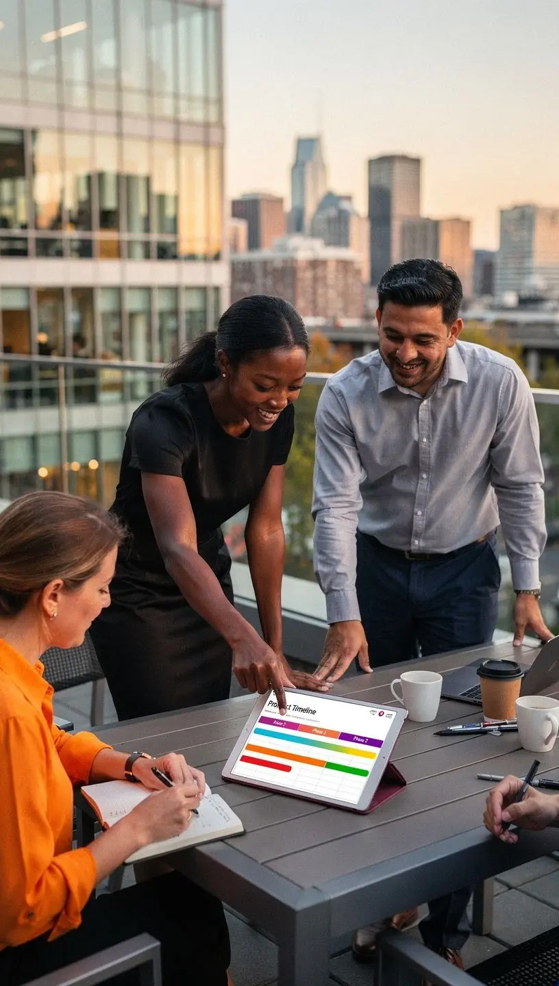 Visual management tools enhancing workflow transparency and efficiency.