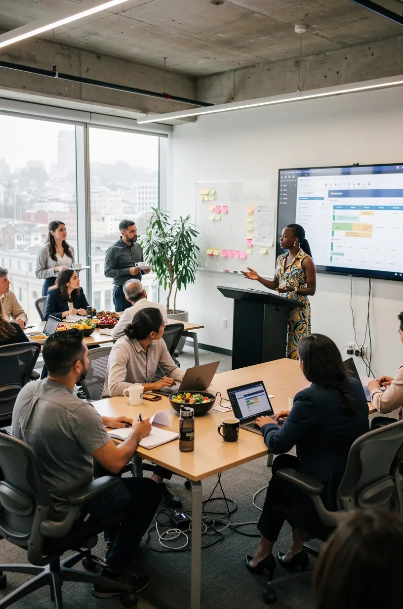 Professional business solutions illustration